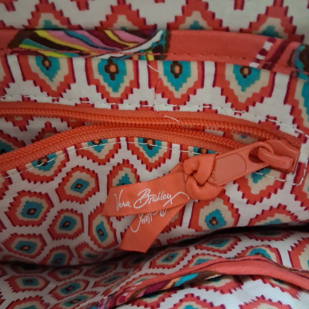 Vera Bradley Call Me Coral Kisslock Metal Clasp Shoulder Bag - Picture 2 of 8